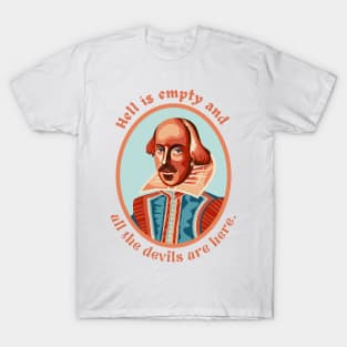 William Shakespeare Portrait and Quote T-Shirt